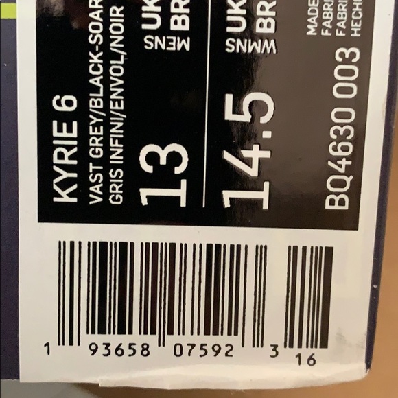 ‼️SOLD‼️NIKE KYRIE 6 BASKETBALL SNEAKERS - Picture 11 of 12